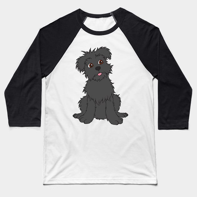 Funny Affenpinscher Monkey Terrier Baseball T-Shirt by samshirts